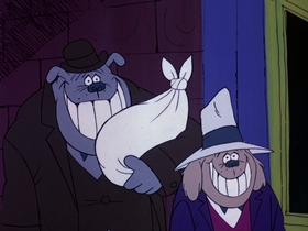 Screenshots from the 1974 DePatie Freleng cartoon Mother Dogfather
