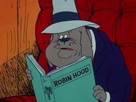 Screenshots from the 1974 DePatie Freleng cartoon Bows and Errors