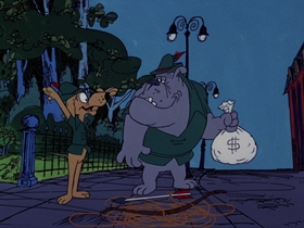 Screenshots from the 1974 DePatie Freleng cartoon Bows and Errors