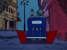 Screenshots from the 1974 DePatie Freleng cartoon Bows and Errors