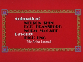 Screenshots from the 1974 DePatie Freleng cartoon Bows and Errors