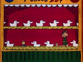 Screenshots from the 1974 DePatie Freleng cartoon Deviled Yeggs