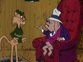 Screenshots from the 1974 DePatie Freleng cartoon Deviled Yeggs