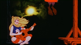 Screenshots from the 1975 Bakshi Animation cartoon Coonskin