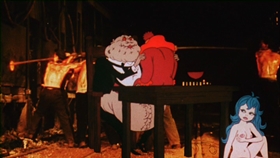 Screenshots from the 1975 Bakshi Animation cartoon Coonskin