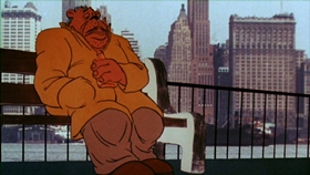 Screenshots from the 1975 Bakshi Animation cartoon Coonskin