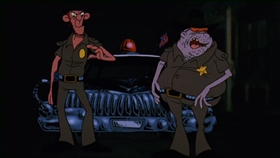 Screenshots from the 1975 Bakshi Animation cartoon Coonskin