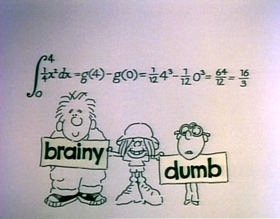 Screenshots from the 1975 Focus Design, Inc. cartoon Unpack Your Adjectives