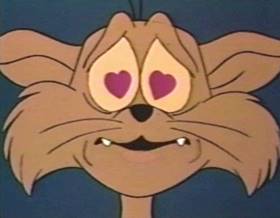 Screenshots from the 1975 Filmation cartoon Cupid The Cat
