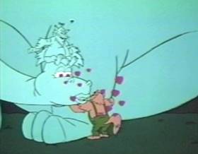 Screenshots from the 1975 Filmation cartoon Cupid The Cat