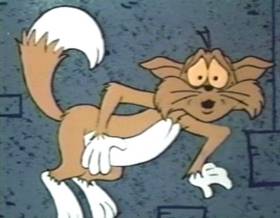 Screenshots from the 1975 Filmation cartoon Cupid The Cat
