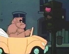 Screenshots from the 1975 Filmation cartoon Cupid The Cat