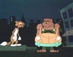 Screenshots from the 1975 Filmation cartoon Cupid The Cat