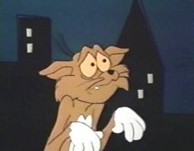 Screenshots from the 1975 Filmation cartoon Cupid The Cat