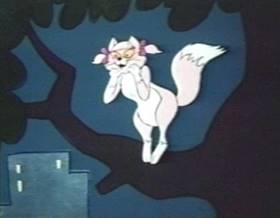 Screenshots from the 1975 Filmation cartoon Cupid The Cat