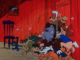 Screenshots from the 1975 DePatie Freleng cartoon Watch the Birdie