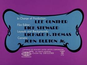 Screenshots from the 1975 DePatie Freleng cartoon Watch the Birdie