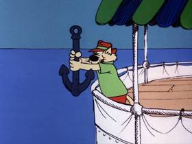Screenshots from the 1975 DePatie Freleng cartoon Saltwater Tuffy