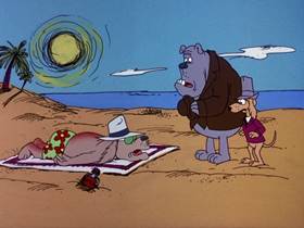 Screenshots from the 1975 DePatie Freleng cartoon Saltwater Tuffy