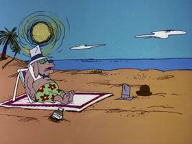 Screenshots from the 1975 DePatie Freleng cartoon Saltwater Tuffy