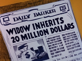 Screenshots from the 1975 DePatie Freleng cartoon M-O-N-E-Y Spells Love