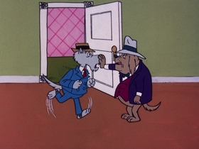 Screenshots from the 1975 DePatie Freleng cartoon M-O-N-E-Y Spells Love