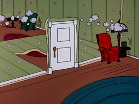 Screenshots from the 1975 DePatie Freleng cartoon M-O-N-E-Y Spells Love