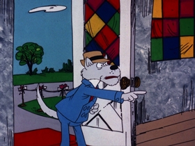 Screenshots from the 1975 DePatie Freleng cartoon M-O-N-E-Y Spells Love