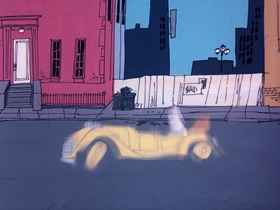 Screenshots from the 1975 DePatie Freleng cartoon Haunting Dog