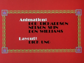 Screenshots from the 1975 DePatie Freleng cartoon Haunting Dog