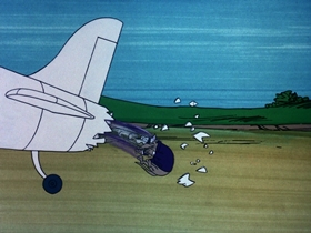 Screenshots from the 1975 DePatie Freleng cartoon Eagle Beagles
