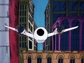 Screenshots from the 1975 DePatie Freleng cartoon Eagle Beagles