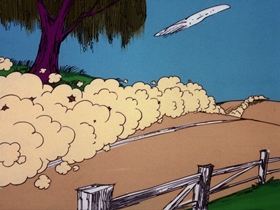 Screenshots from the 1975 DePatie Freleng cartoon From Nags to Riches