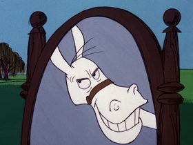 Screenshots from the 1975 DePatie Freleng cartoon From Nags to Riches