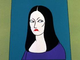 Screenshots from the 1975 DePatie Freleng cartoon Pink DaVinci