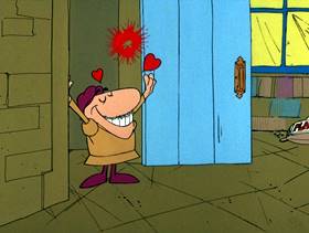 Screenshots from the 1975 DePatie Freleng cartoon Pink DaVinci