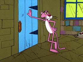 Screenshots from the 1975 DePatie Freleng cartoon Pink DaVinci