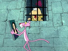 Screenshots from the 1975 DePatie Freleng cartoon Pink DaVinci