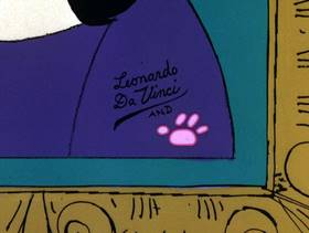 Screenshots from the 1975 DePatie Freleng cartoon Pink DaVinci