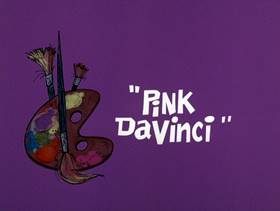 Screenshots from the 1975 DePatie Freleng cartoon Pink DaVinci