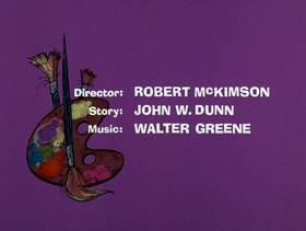 Screenshots from the 1975 DePatie Freleng cartoon Pink DaVinci