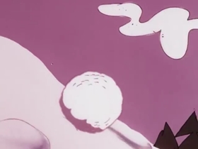 Screenshots from the 1975 DePatie Freleng cartoon Pink Streaker
