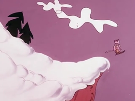 Screenshots from the 1975 DePatie Freleng cartoon Pink Streaker