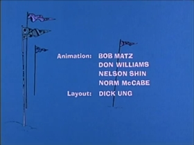 Screenshots from the 1975 DePatie Freleng cartoon Pink Streaker