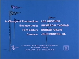 Screenshots from the 1975 DePatie Freleng cartoon Pink Streaker