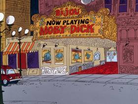 Screenshots from the 1975 DePatie Freleng cartoon Salmon Pink