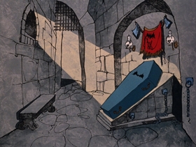 Screenshots from the 1975 DePatie Freleng cartoon Pink Plasma