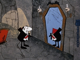 Screenshots from the 1975 DePatie Freleng cartoon Pink Plasma