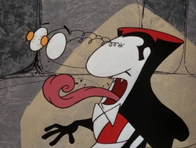 Screenshots from the 1975 DePatie Freleng cartoon Pink Plasma