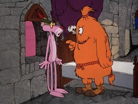 Screenshots from the 1975 DePatie Freleng cartoon Pink Plasma